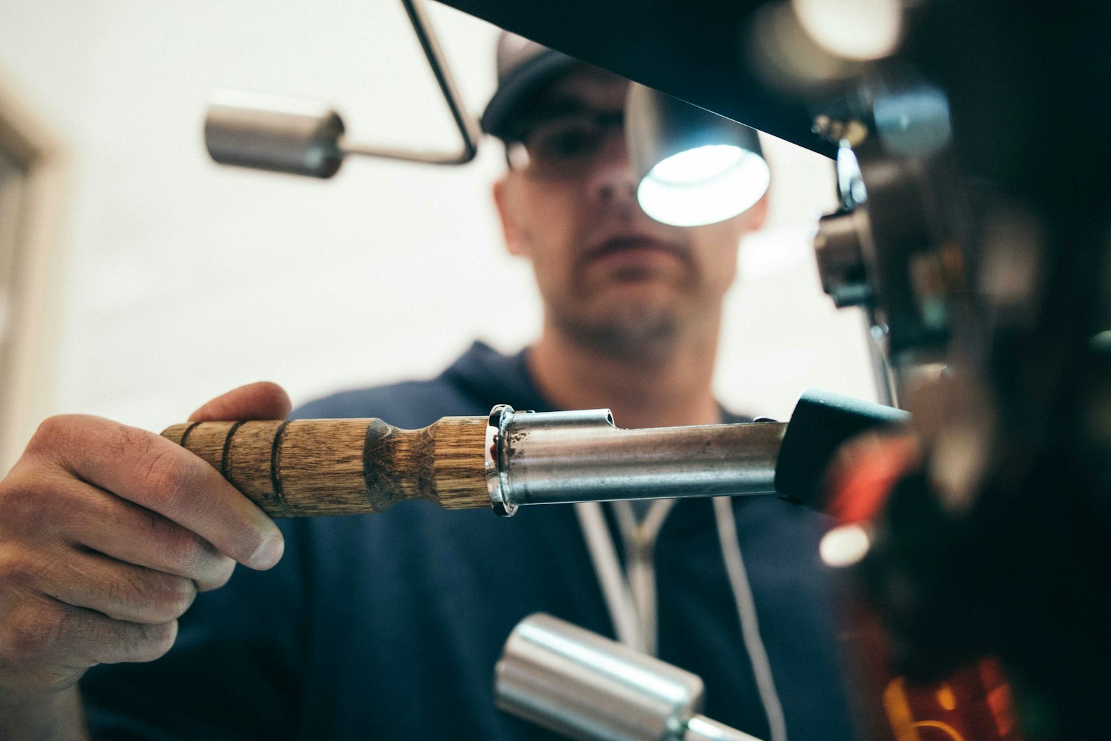 Craftsman finishing a window installation